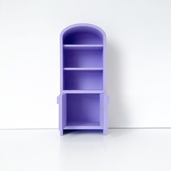 Armoire for Dolls 1:6 Scale Lavender Furniture 12” Barbie Integrity Blythe - Picture 3 of 7